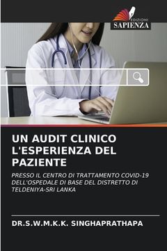 portada Un Audit Clinico l'Esperienza del Paziente (en Italiano)
