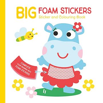 portada Hippo (Big Foam Stickers): Sticker and Colouring Book: Sticker and Colouring Book, Hippo