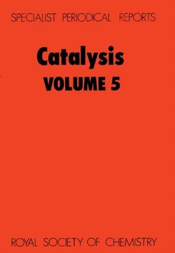 portada Catalysis: Volume 5 