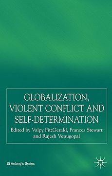 portada globalization, violent conflict and self-determination: (in English)