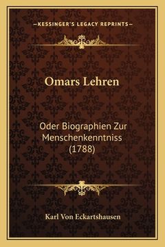 portada Omars Lehren: Oder Biographien Zur Menschenkenntniss (1788) (en Alemán)