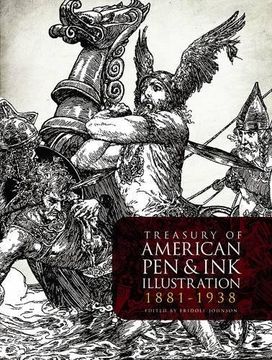 portada Treasury of American pen & ink Illustration 1881-1938 (Dover Fine Art, History of Art) (en Inglés)