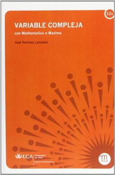 portada Variable Compleja Con Mathematica O Maxima
