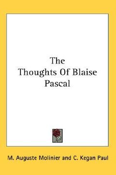 portada the thoughts of blaise pascal