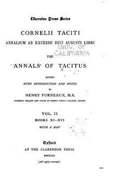 portada Cornelii Taciti Annalium ab excessu divi Augusti libri, The Annals of Tacitus - Vol. II (en Inglés)
