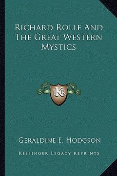 portada richard rolle and the great western mystics (in English)