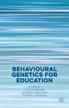 portada Behavioural Genetics for Education (in English)