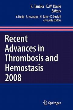 portada recent advances in thrombosis and hemostasis (en Inglés)