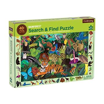 portada Rainforest Search & Find Puzzle: 64 Piece Puzzle