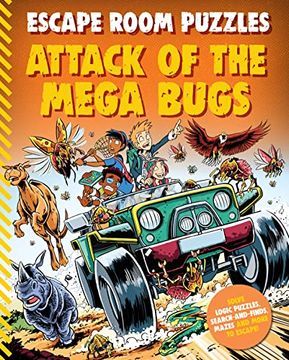 portada Escape Room Puzzles: Attack of the Mega Bugs (en Inglés)
