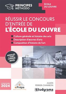 portada Réussir le Concours D'entrée de L'école du Louvre: Concours D'entrée en Premier Cycle (en Francés)