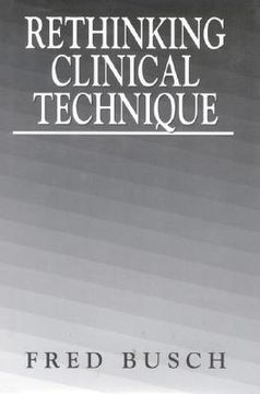 portada rethinking clinical technique (en Inglés)