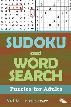 portada Sudoku and Word Search Puzzles for Adults Vol 6 (en Inglés)