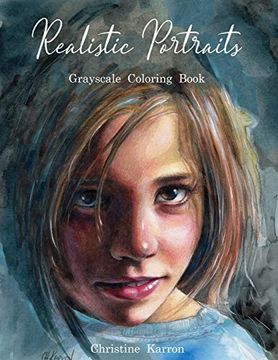 portada Realistic Portraits Grayscale Coloring Book (en Inglés)