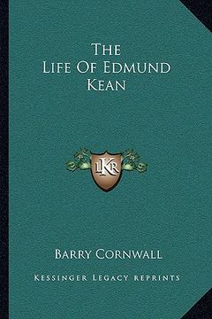 portada the life of edmund kean (en Inglés)