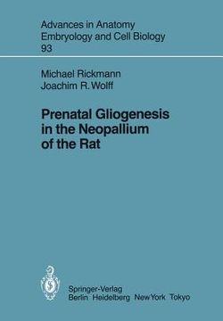 portada prenatal gliogenesis in the neopallium of the rat (en Inglés)