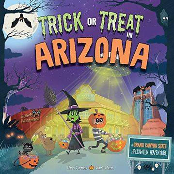 portada Trick or Treat in Arizona: A Grand Canyon State Halloween Adventure (en Inglés)
