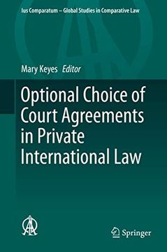 portada Optional Choice of Court Agreements in Private International Law.