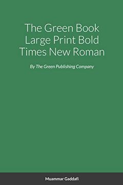 portada The Green Book Large Print Bold Times new Roman 