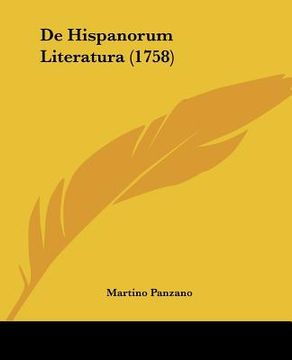 portada de hispanorum literatura (1758) (en Inglés)