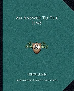 portada an answer to the jews (en Inglés)
