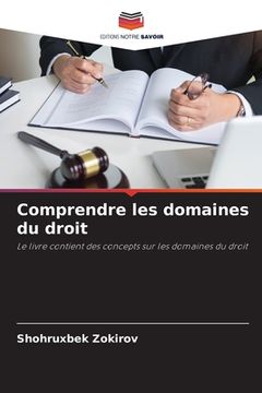 portada Comprendre les domaines du droit (in French)