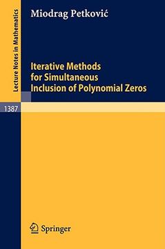 portada iterative methods for simultaneous inclusion of polynomial zeros (en Inglés)