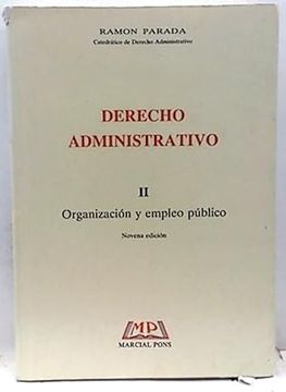 portada Derecho Administrativo 2: Organización y Empleo Publico