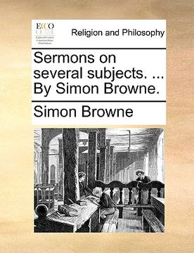 portada sermons on several subjects. ... by simon browne.