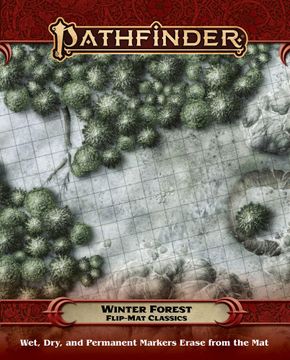 portada Pathfinder Flip-Mat Classics: Winter Forest (en Inglés)
