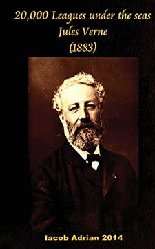 portada 20,000 leagues under the seas Jules Verne (1883) (en Inglés)