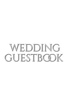 portada Classic Stylish Wedding Guest Book