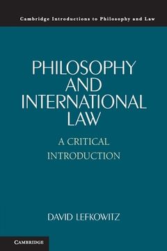 portada Philosophy and International law (en Inglés)