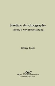 portada pauline autobiography: toward a new understanding (en Inglés)
