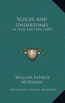 portada voices and undertones: in song and poem (1889) (en Inglés)