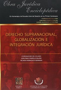 portada derecho supranacional globalizacion e integracion juridica
