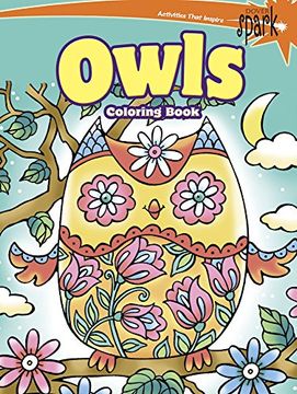portada SPARK -- Owls Coloring Book (Dover Spark: Dover Coloring Books for Children) (en Inglés)