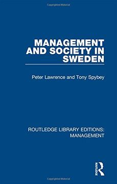 portada Management and Society in Sweden: Volume 2 (Routledge Library Editions: Management) (in English)