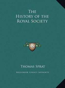 portada the history of the royal society (en Inglés)