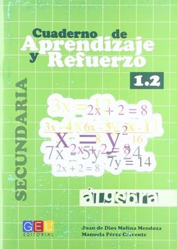 portada Álgebra i. Cuaderno de Aprendizaje y Refuerzo 1. 2.
