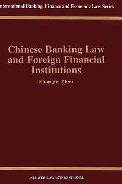 portada chinese banking law & foreign financial institutions (en Inglés)