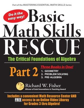 portada Basic Math Skills Rescue, Part 2: The Critical Foundations of Algebra (en Inglés)
