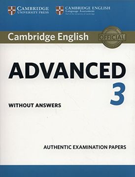 portada Cambridge English Advanced 3 Student's Book Without Answers (Cae Practice Tests) (en Inglés)