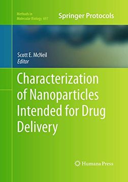 portada Characterization of Nanoparticles Intended for Drug Delivery (Methods in Molecular Biology, 697) (en Inglés)