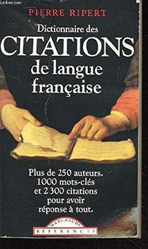 portada Dictionnaire des Citations de Langue Franaise
