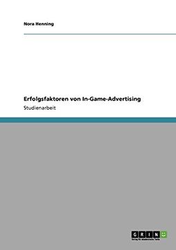 portada Erfolgsfaktoren von In-Game-Advertising (German Edition)