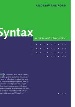 portada Syntax Paperback: A Minimalist Introduction (en Inglés)