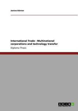 portada international trade - multinational corporations and technology transfer (en Inglés)