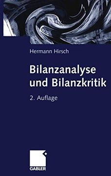 portada Bilanzanalyse Und Bilanzkritik (en Alemán)