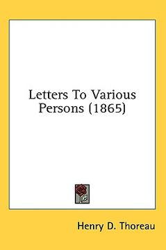 portada letters to various persons (1865) (en Inglés)